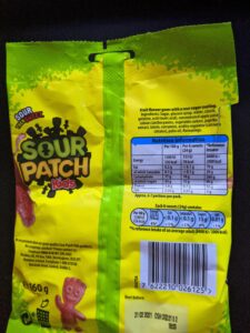 U.K. Sour Patch Kids have Gelatin in them