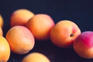 Apricots fruit starting with a