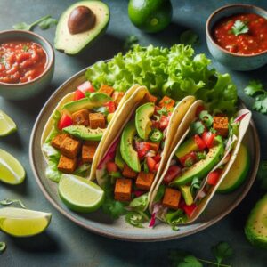 Vegan tempeh tacos