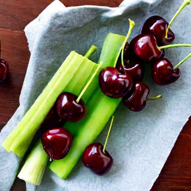 cherries and celery