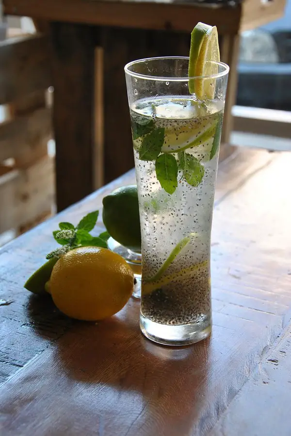 chia seed water with lemon for weight loss