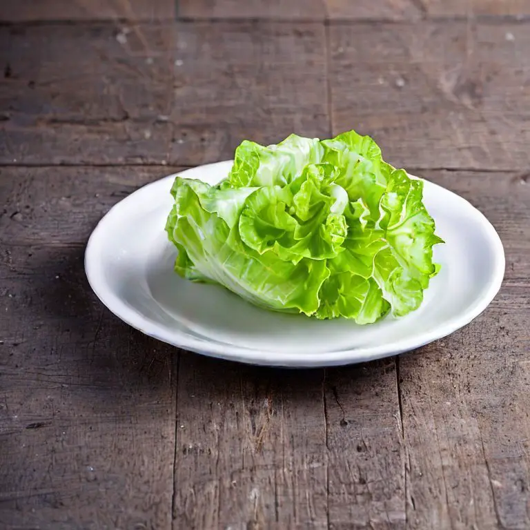 Iceberg Lettuce on a plate