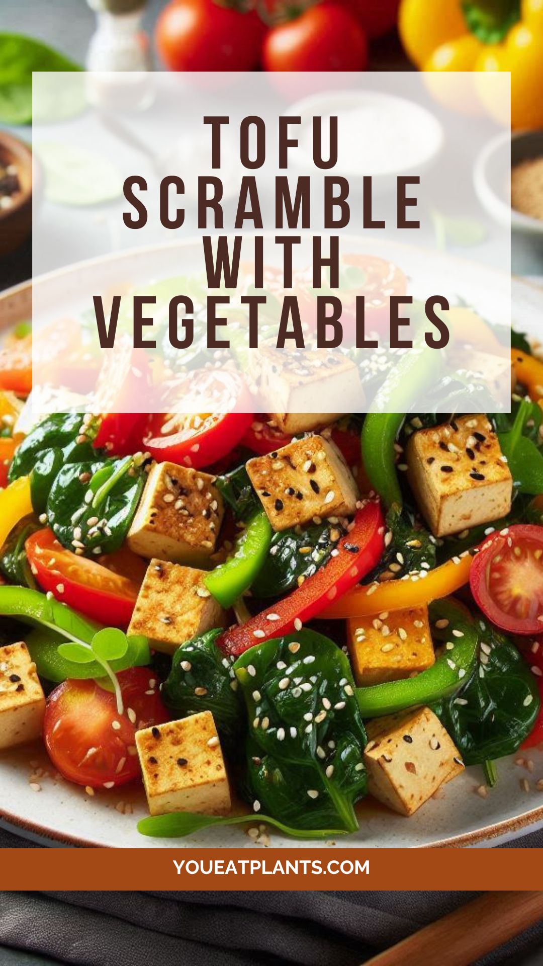 Tofu scramble with vegetables recipe